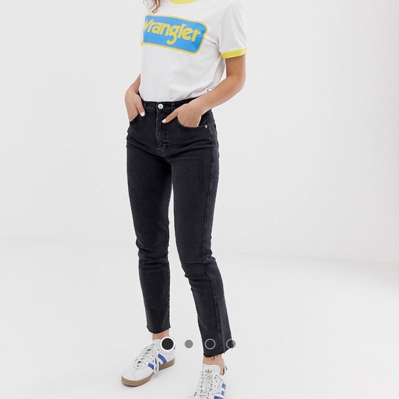 pull and bear black mom jeans